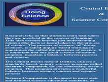 Tablet Screenshot of cbsc.scienceinstruction.org